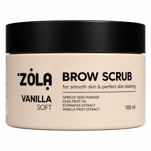 Скраб для брів ZOLA - Brow Scrub - VANILLA, 100 мл
