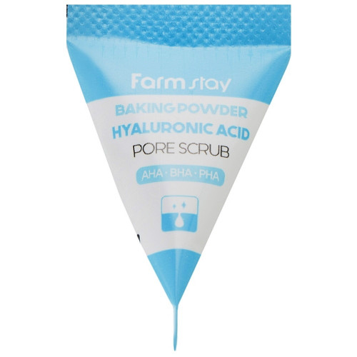 Скраб для лица FarmStay Baking Powder Hyaluronic Acid Pore Scrub / треугольник, 7 (голубой)