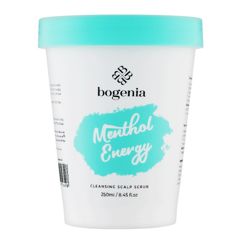 Скраб для шкіри голови, що очищає Bogenia Cleansing Scalp Scrub Menthol Energy (BG405), 250 мл