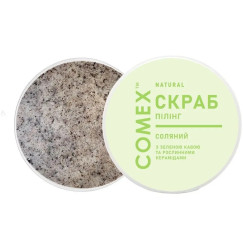 Скраб-пілінг для тіла Comex Natural / соляний із зеленою кавою та рослинними керамідами, 250 мл
