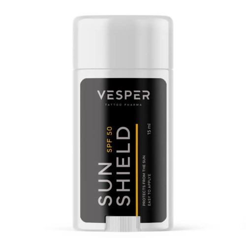 Krem przeciwsłoneczny do tatuaży VESPER / SUN SHIELD SPF50+, 15 ml
