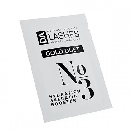 Склад для ламінування вій Dalashes GOLD DUST/№3 Hydration   Keratin Booster, саше 1,5 мл