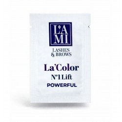 Склад для ламінування вій та брів Lami Lashes - La'Color POWERFUL №1 Lift, 2 мл (саше)