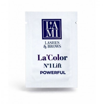 Склад для ламінування вій та брів Lami Lashes - La'Color POWERFUL №1 Lift, 2 мл (саше)