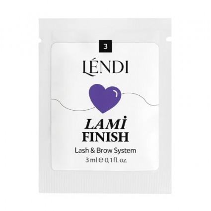 Склад для ламінування вій та брів Lendi "Lami Like" - №3 Lami Finish, (САШЕ, 3 мл)