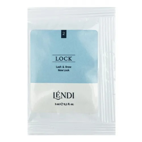 Склад для ламінування вій та брів Lendi  Lash   Brow New Look  / 02 LOCK, (САШЕ, 3 мл)