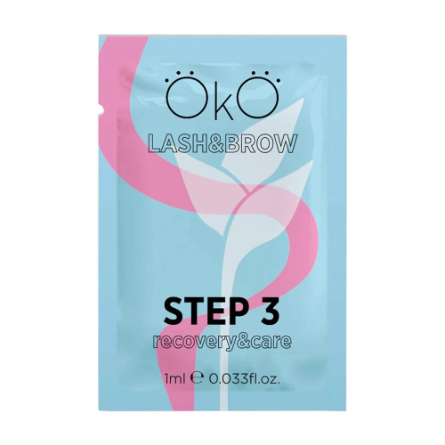 Composition for lamination of eyelashes and eyebrows OKO / STEP 3 CARE (sachet 1 ml)