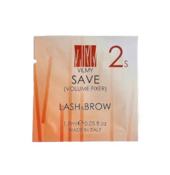 Composition for lamination of eyelashes and eyebrows VILMY / 2S SAVE / Volume Fixer, 1.5 ml