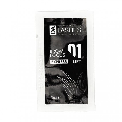 Composition for lamination of eyelashes with aloe Dalashes BROW FOCUS / No. 01 Lift, sachet 1 ml