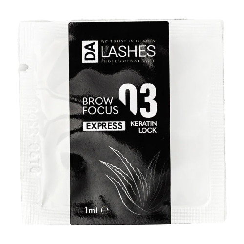 Kompozycja do laminowania rzęs z aloesem Dalashes BROW FOCUS / №03 Keratin Lock, saszetka 1 ml