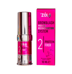 Склад для ламінування ZOLA - Protein - 02 Protein Fixer - РОЖЕВА баночка, 10 мл