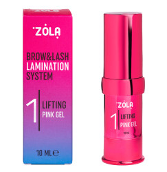 Skład laminujący ZOLA / Color Lab / 01 Lifting Pink Gel, 10 ml / pudełko różowo-niebieskie