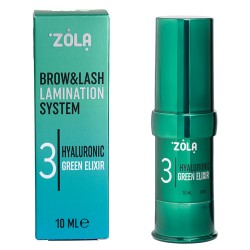 Склад ламінування ZOLA - Color Lab - 03 Hyaluronic Green Elixir - баночка зелена, 10 мл