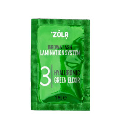 Skład laminacji ZOLA / Color Lab - 03 Hialuronowy Zielony Eliksir - saszetka, 1 ml