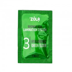 Склад для ламінування ZOLA - Color Lab - 03 Hyaluronic Green Elixir - саше, 1 мл