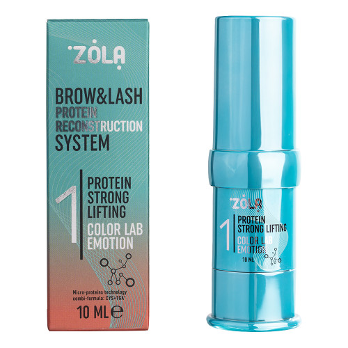 Lamination composition ZOLA - Color Lab Emotion - 01 Protein Strong Lifting, 10 ml (blue-orange)
