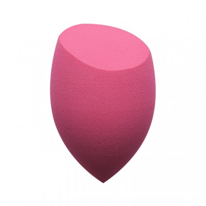 BeautyBlender Makeup Sponge in Bag - Raspberry Angled