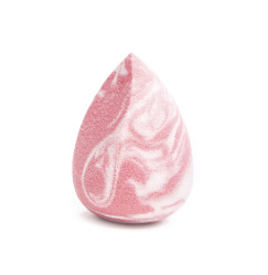 Gąbka do makijażu super soft ZOLA / biało-różowa fazowana