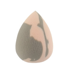 Gąbka do makijażu super soft ZOLA / szaro-różowa kropla