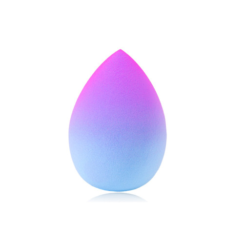 Спонж для макияжа BeautyBlender в пакете - капля градиент фиолет-голубой
