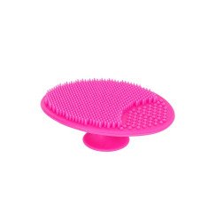 Silicone sponge for washing and facial massage - raspberry