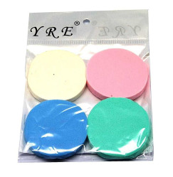 Cosmetic sponges 4 pcs in a set / colored