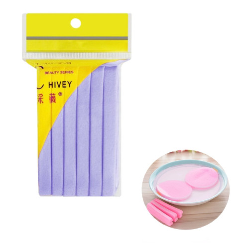 Pressed cosmetic sponges, 12 pcs / violet