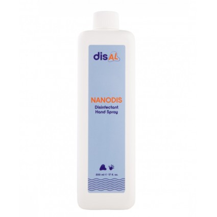 DisAL NANODIS Moisturizing Hand Disinfectant Spray, 500 ml