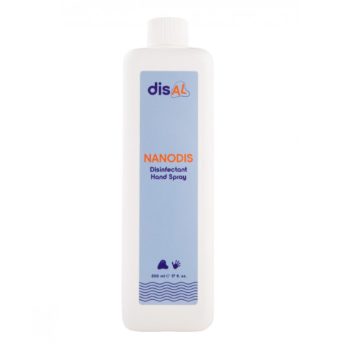 DisAL NANODIS Nawilżający płyn do dezynfekcji rąk w sprayu, 500 ml