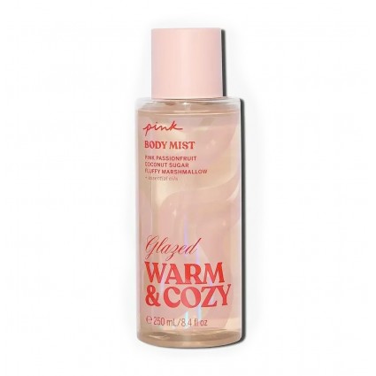 PINK Glazed Warm & Cozy Perfumed Body Spray, 250 ml