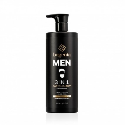 Средство 3 в 1 для мужчин Bogenia - Men 3 in 1 Hair Face Body Wash (BG450 №001), 500 мл