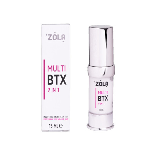 Засіб для брів та вій багатофункціональний Zola / Multi BTX 9 in 1 / БАНОЧКА, 15 мл