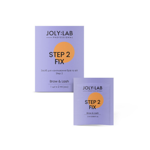 Eyebrow and eyelash lamination product JOLY:LAB / Step 2 Fix / sachet, 2 ml