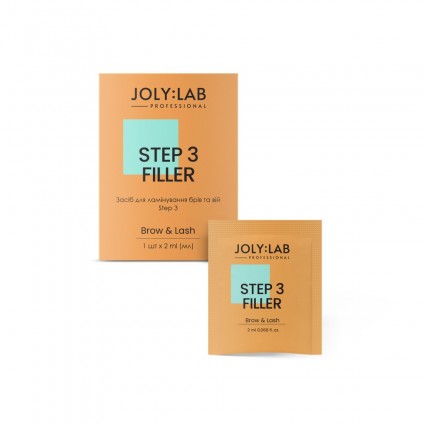 Средство для ламинирования бровей и ресниц JOLY:LAB / Step 3 Filler / саше, 2 мл