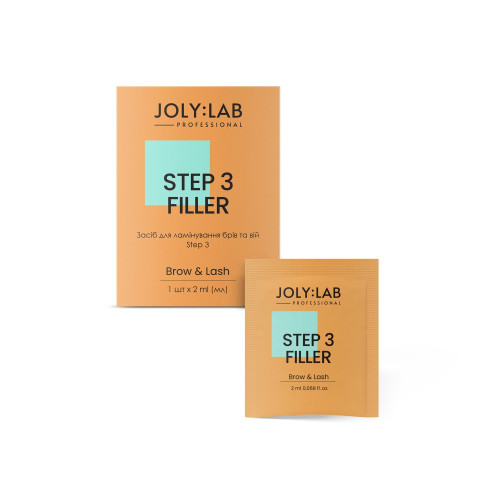 Eyebrow and eyelash lamination product JOLY:LAB / Step 3 Filler / sachet, 2 ml