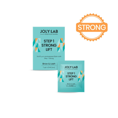 Eyebrow and eyelash lamination product JOLY:LAB / STRONG Step 1 Lift / sachet, 2 ml