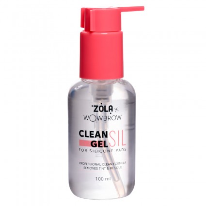 Средство для очищения валиков для ламинирования ресниц ZOLA x WowBrow - CLEAN SIL GEL, 100 мл