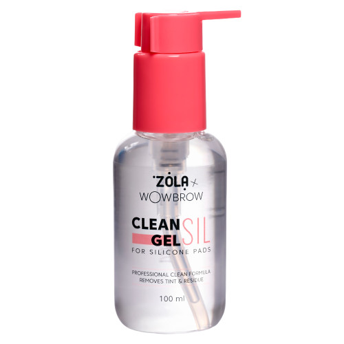 Засіб для очищення валиків для ламінування вій ZOLA x WowBrow - CLEAN SIL GEL, 100 мл