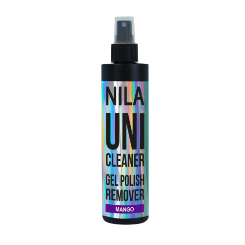 Засіб для зняття гель-лаку з розпилювачем Nila/Uni Cleaner Remover/Mango, 250 мл
