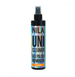 Zmywacz do lakierów żelowych w sprayu Nila - Uni Cleaner Remover - Pomarańczowy, 250 ml - RABAT