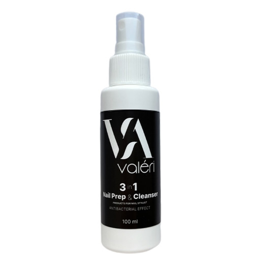 Засіб універсальний VALERI 3в1 Nail Prep &amp; Cleanser, 100 мл