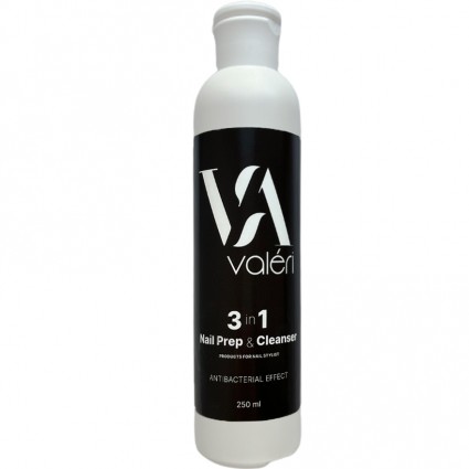 Средство универсальное VALERI 3в1 Nail Prep & Cleanser, 250 мл