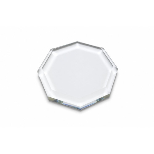 Glass palette, octagonal shape