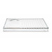 Glass palette for eyelash extensions, rectangular with markings from 7 to 15 mm.