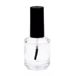 Glass bottle for gel polish and nail polish, 15 ml / transparent
