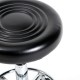 Backless chair on wheels / black