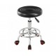 Backless chair on wheels / black