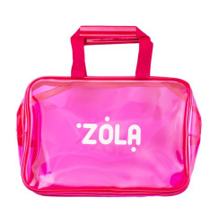 Kosmetyczka różowa transparentna ZOLA - Kosmetyczka (31×20,5×12,5 cm)