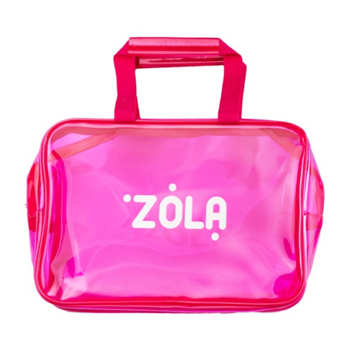 Kosmetyczka różowa transparentna ZOLA - Kosmetyczka (31×20,5×12,5 cm)