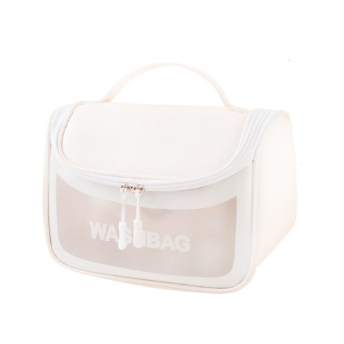 Сумка-косметичка з написом Washbag / біла
